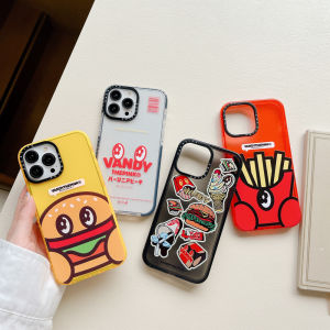 CASE.TIFY Hamburg French fries Air cushion protection Phone Case for iphone 15 15pro 15promax 15plus 14 14pro 14promax 13 13pro 13promax 12 12promax cute for iphone 11 11promax x xr xsmax 7+ Cartoon phone case cute INS style girl phone case man cartoon