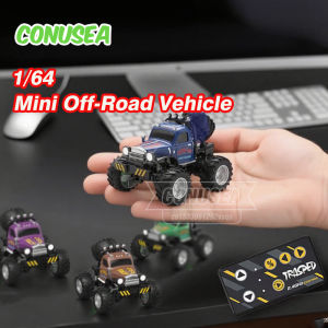 1/64 Mini Alloy Off-Road Car Short Card 2.4G Remote Control Cars Trucks Shock-Proof Electric Vehicle Desktop Toy Christmas Gifts