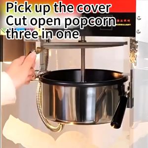 WISSEN 8oz Popcorn Machine Fully Automatic Popcorn Machine 99% High Burst Rate Electric Intelligent Edition Popcorn Machine Commercial Popcorn Machine