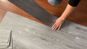 (PAKET 10 LEMBAR) PARKET LANTAI VINYL KAYU 4572 X 1524 CM (TEBAL 15 MM) BERPEREKAT PARKET VINYL LANTAI KAYU MURAH