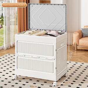 XINGYOU | Large Capacity Foldable Wheeled Organizer Large Storage Box