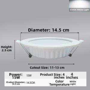 Slim Recessed Ceiling Light 4 Inch 18W White