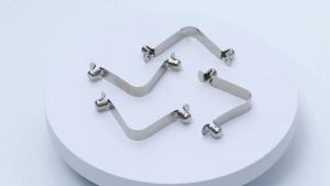 Kayak Paddle Spring Snap Clips Push Button Spring Clip V-Shaped Lift Telescopic Locking Tube Pole Clips For Awning Tent Pole