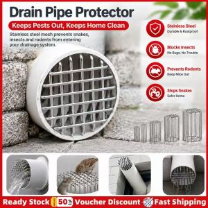 KEBIDU 2PCS Anti Rat Bird Floor Drain Cover 201 Stainless Steel Mesh Filter Sewer Pipe Protector For Kitchen Bathroom Outdoor Drainage