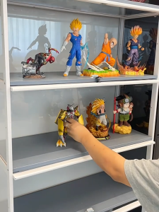 Lemari pajangan/Lemari pajangan transparan empat sisi/Lemari Bambu/Lemari multifungsi