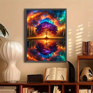 Jigsaw Puzzle Tree Of Life Starry Sky Mosaic Style Art For Adults Ideal For Relaxing Family Game Night And Mental Exercise