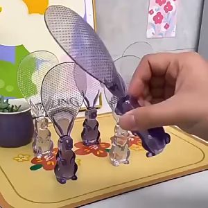 Ready Stock! Standing Rabbit Rice Spoon – Non-Stick Heat-Resistant Food-Grade Material
