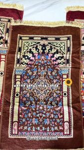 Sajadah Besar Print Warna Motif Mesjid Kabah Rawdah Murah