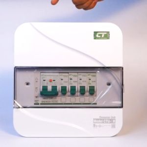 ตู้ไฟคอนซูมเมอร์ 4 ช่อง เมนกันดูด RCBO พร้อมลูกย่อย 4 ลูก รุ่น CTU-4R แบรนด์ CT by keybaht