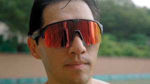 [NEW] Chamelo Music Shield Matte Black Smoke Lenses Built‑in Audio Speaker Bluetooth Electrochromic Sports Sunglasses Sweatproof Outdoor Lifestyle Sport Running Cycling Golf