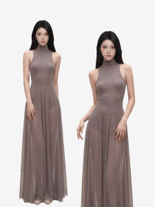 qiaocong | French Aristocratic Style Sleeveless Slimming A-line Dress