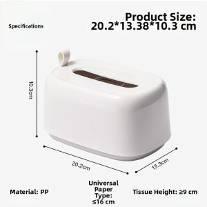 deli | Simple Spring-Action Tissue Box Organizer