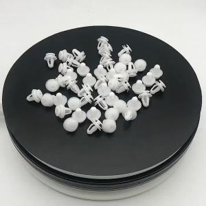 50Pcs 8mm Car Bumper Clips Fastener Rivet Retainer Push Engine Cover Car Door Trim Panel Clip Fasteners Universal Fit for Toyota
