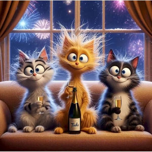500/1024PCS Jigsaw Puzzle Stunning Cartoon Cat Wall Art For Adults Perfect For Family Game Night And Brain Exercise