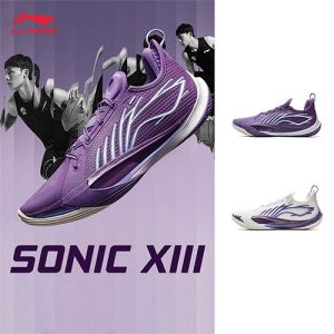 SONIC XIII กีฬามืออาชีพรองเท้าบาสเก็ตบอลผู้ชายLI-NING โซนิค XIII ขาตั้งกล้อง Legit