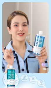 Nước Tẩy Trang EVELINE Hyaluronic B5 Clinic Chiết Xuất Rau Má Ngừa Mụn Dưỡng Ẩm 500ML