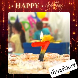 ใหม่!! เทียนตัวเลข เทียนวันเกิด 0-9 เทียนตัวเลขสีทอง/สีเงิน Happy birthday แบบไร้ควัน สำหรับปักตกแต่งหน้าเค้ก งานวันเกิด งานปาร์ตี้ สินค้าพร้อมส่ง