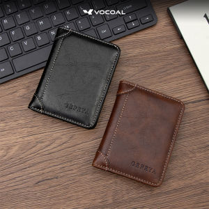 VOCOAL Mens Short Wallet Fashion PU Wallet Business Wallet Multi-Card Position Wallets Travel Purses Coin Pouch ID Credit Cards Holders