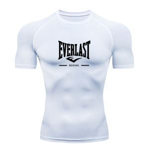 New Mens Running Compression T-Shirt Short Sleeve Gym Workout Shirts Fitness Shirts Mens Jogging Sportswear Sweatshirts