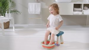 FANTASY T MALL BC Babycare Collapsible Wash Basin Set Foldable Baby Washbasin Baby Kids Wash Basin Dish Tub for Travel Home