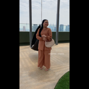 Plus Size (L-4XL) Premium Cey Crepe Suit Ironless Kain Sujuk Set Seluar Muslimah  (4912)