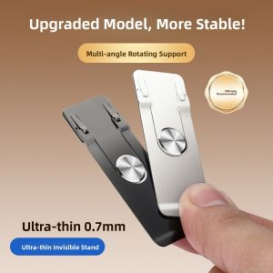 RQZN | Ultra Thin Invisible Back Sticker Phone Stand 360 Degree Rotatable Portable Multi-functional Foldable