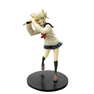 Bandai | Anime My Hero Academia Anime Figure Toga Himiko Cute Uniform Action Figures PVC Model Toy Adult Collection Statue Fans Gift 17CM