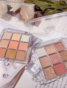 Julien Eyeshadow 9 Colors Shimmer Glitter Beauty Palette Long-lasting Cosmetics