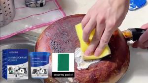 Jaysuing(简素净) | Cookware Cleaner Paste Powerful Pot Bottom Scale Cleaner Pan Rust Remover Cookware Dirt Washing Stainless Steel Cleaning Cream