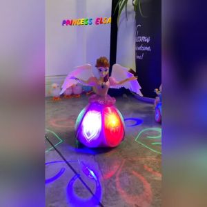 [KST] Mainan Boneka Elsa Menari Lampu Warna Warni Musik Hadiah Ulang Tahun Anak Perempuan