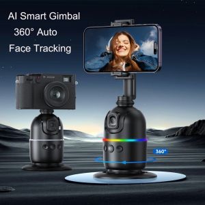 AI Smart Gimbal 360° Auto Face Tracking Gimbal All-in-one Rotation For Smartphone video Vlog Stabilizer Tripod Phone Holder