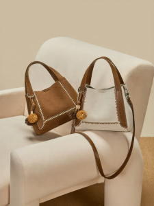 Josiny | Retro Brown Bucket Handbag