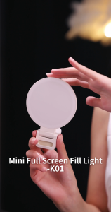 JOPREE K01 LED Rechargeable Selfie Lighting Ring Light Mini Portable Clip On Smartphone Laptop Ipad