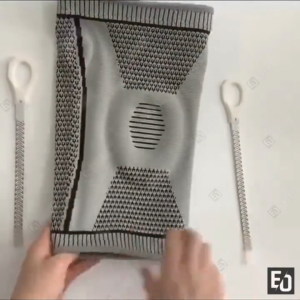 1 Chiếc Bó Gối Thể Thao Đệm Silicon & Lò Xo Trợ Lực Bảo Vệ Toàn Diện Siêu Co Giãn Thoáng Khí Chạy Bộ Đá