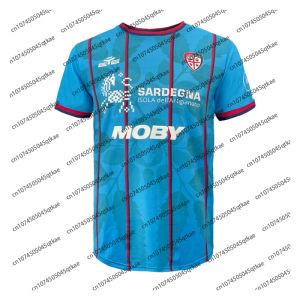 Cagliari Calcio Third 25/26 Football Jersey Summer Man Women Sport Comfort Breathable Sport Tee Oversized 3D Fashion Clothes