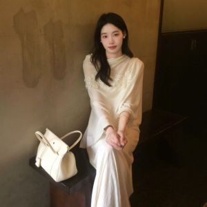 CHANGTONG | French Elegant Cinched Waist Fairy Dress Set
