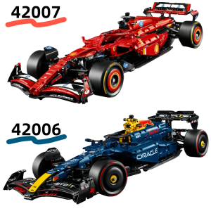 Universal Racing Car Building Blocks ชุด 42206 42207สีแดงและสีฟ้ากีฬา Super Car Model Kit DIY ประกอบของเล่นสําหรับเด็กผู้ใหญ่