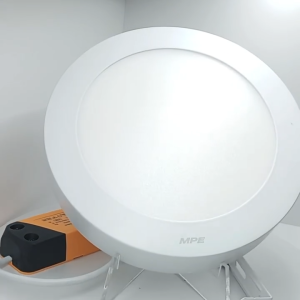 (MPE) Đèn Led Panel tròn ốp nổi 6W 12W 18W 24W Ánh sáng Trắng 6500K Vàng 3000K Đổi 3 màu SRPL
