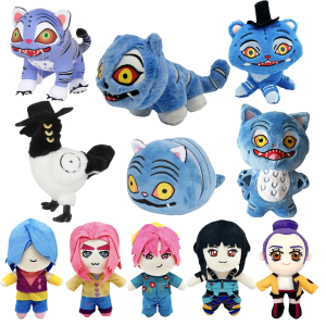 TreasuringU New Kpop Demon Plush Toys Game Hunters Tiger Stuffed Toy Doll Blue Tiger Animals Plushie Birthday Gifts