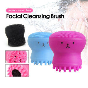Silicone Cleansing Brush Exfoliator Face Scrub Small Octopus Shape Sotong Face Brush Cleanser