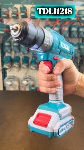 TOTAL สว่านเเบตเตอรี่ไร้สาย12v รุ่น TDLI1218 สว่าน เครื่องมือช่าง