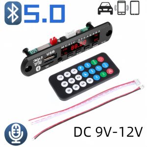 KEBIDU | Bluetooth5.0 Mini MP3 WMA Audio Module Decoder Board 9V 12V USB TF Radio Wireless Music Car MP3 Player With Remote Control