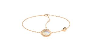 ALUXE 10K Gold Mother-of-Pearl Bracelet Mermaid Disney The Little Mermaid Series BRDL003