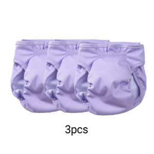 3 Pack Washable Female Dog Diapers Reusable Puppy Sanitary Panties Adjustable Leakproof Pet Heat Period Underwear for Small Dogs