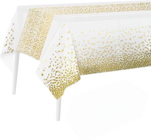 Disposable Table Cloth Plastic Tablecloths Party Table Cover for Graduations Birthday Thanksgiving Holloween Wedding Outdoor BBQ