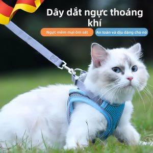 KUWUBIANJING | Áo Dây Chống Trốn Thoáng Khí cho Mèo