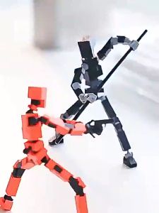Lucky Dummy 13 Action Figure 3D Printed Toy Multi Jointed Movable Robot Lucky Action Figure Toy Kids Gift