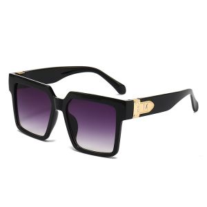 New Luxury Brand Designer Square Oversized Sunglasses Men Women 2023 Fashion Thick Frame Glasses Mens UV400 Male Celebrity
