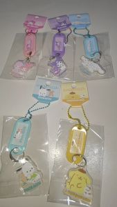 Sanrio Characters Nametag Keychain / Kuromi Keyholder