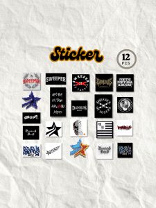 STICKER SWEEPER21 DAENDLES ROAD Premium Glosy Anti Air 12 pcs